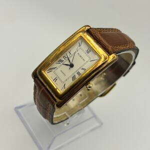 Vintage Rumours Gold Case quartz tank-style watch Working New Battery